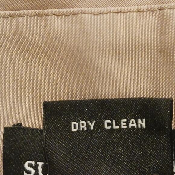 Sutton Studio Couture Wrap Jacket Sz 12 Tan Satin Cropped Cocktail Elegant Party - Picture 8 of 8